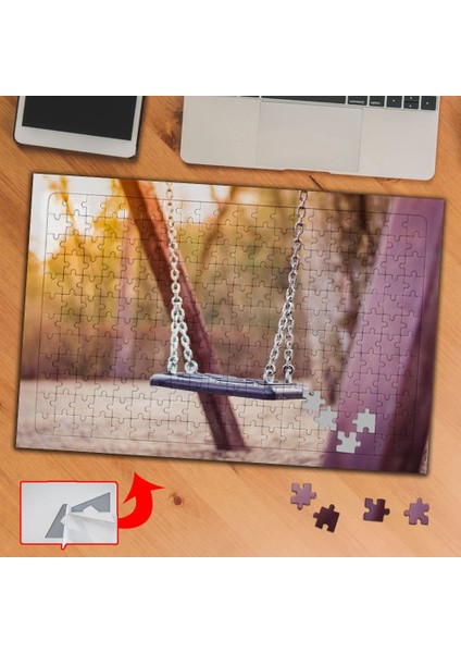 Parkta Boş Salıncak 240 Parça Puzzle Yapboz TABLO-BFC77