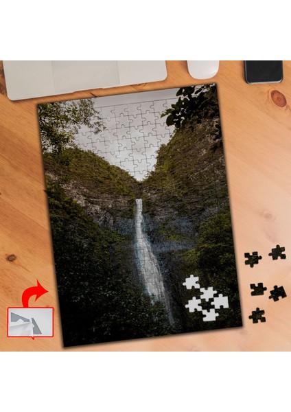 Dağ Arasında Şelale 240 Parça Puzzle Yapboz TABLO-429914