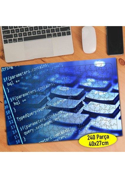 Programlama Bilgisayar Kodlama 240 Parça Puzzle YAPBOZ-24888153