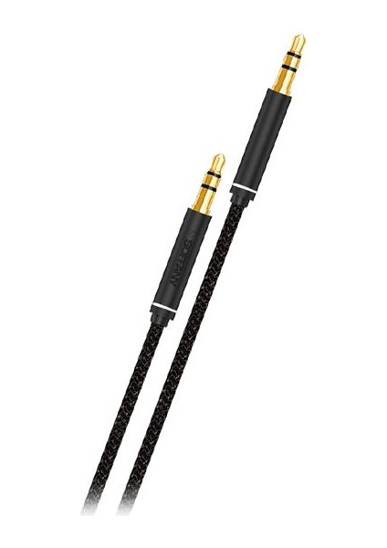 AC-290 3.5 mm Jack Aux Kablo - Siyah