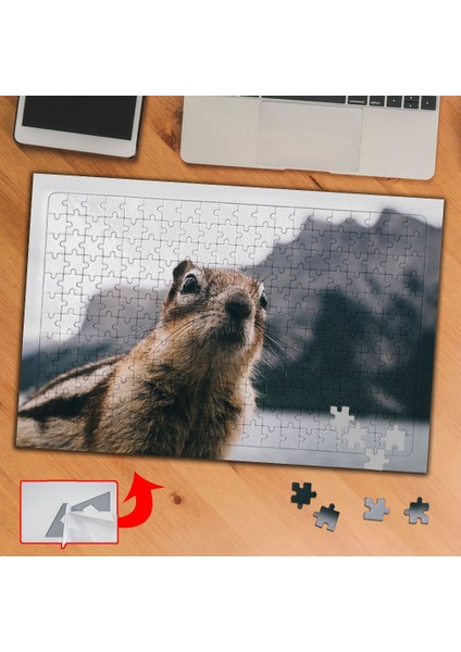 Sincap, Dağ, Manzara Hayvan 240 Parça Puzzle Yapboz TABLO-A01811