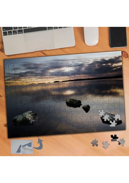 Gün Batışı ve Deniz 240 Parça Puzzle Yapboz TABLO-716