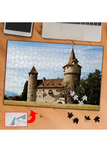 Arazideki Taştan Şato, Doğa 240 Parça Puzzle Yapboz TABLO-36211