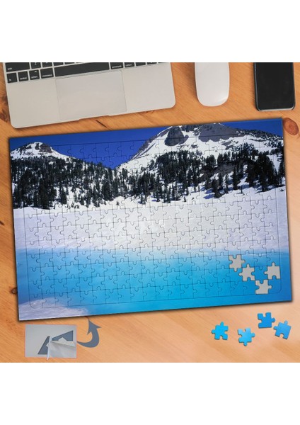 Karlı Dağ ve Mavi Deniz 240 Parça Puzzle Yapboz TABLO-798