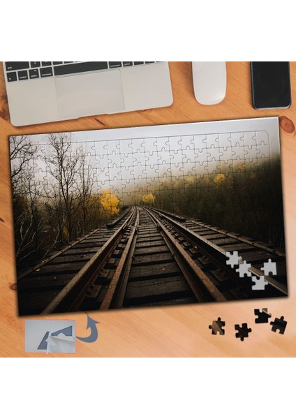 Demir Yollu Manzarası 240 Parça Puzzle Yapboz TABLO-950