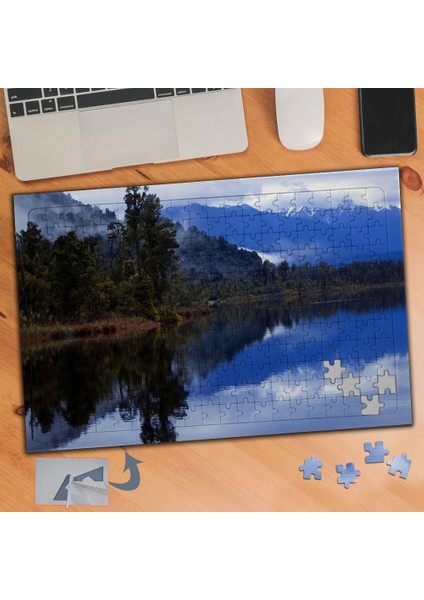 Göle Yansıyan Doğa Manzarası 240 Parça Puzzle Yapboz TABLO-079