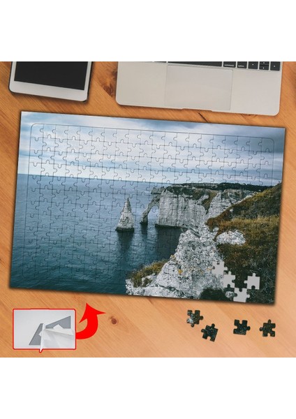 Uçurum, Deniz Manzarası, Derin 240 Parça Puzzle Yapboz TABLO-A006