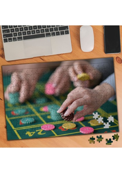 Poker Oyunu 240 Parça Puzzle Yapboz TABLO-109928542