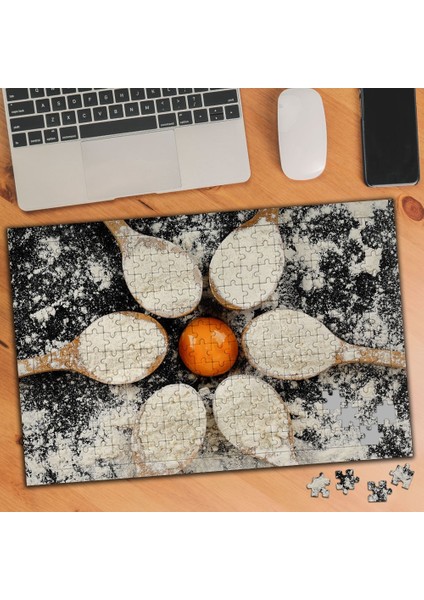 Çiçek Desenli Yumurta 240 Parça Puzzle Yapboz TABLO-96909651