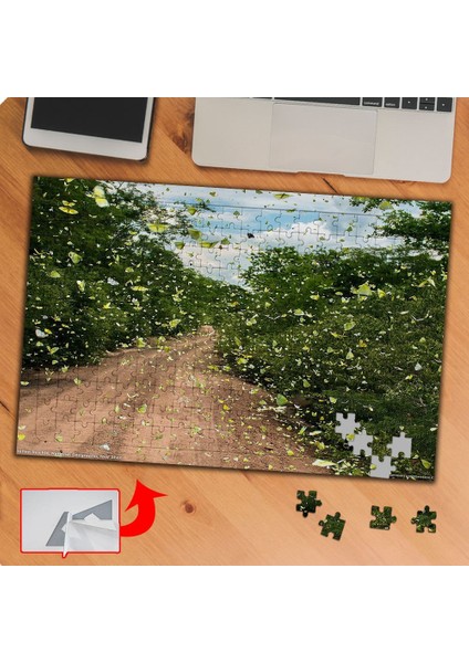 Uçuşan Yapraklar - Uzanan Yol 240 Parça Puzzle Yapboz TABLO-P057