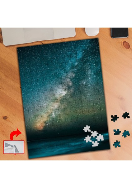 Uzay Işığı, Yıldızlar, Gökyüzü 240 Parça Puzzle Yapboz TABLO-A3201