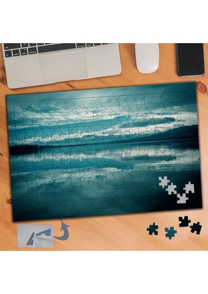Bütünleşmiş Deniz ve Gökyüzü 240 Parça Puzzle Yapboz TABLO-401