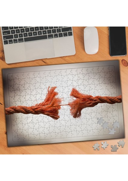 Turuncu Incelen Halat 240 Parça Puzzle Yapboz Tablo-2