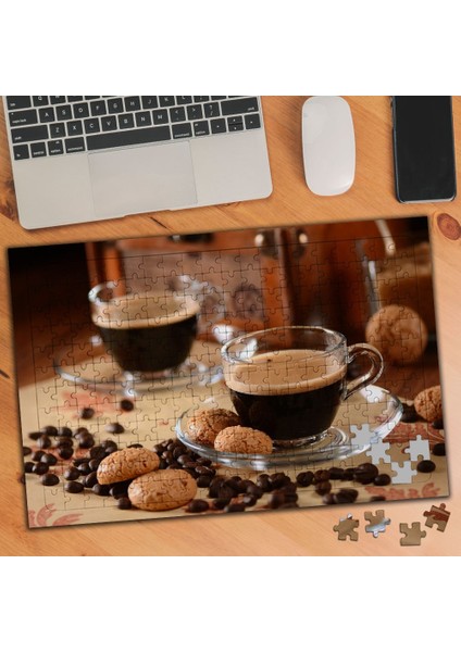 Filtre Kahve Fincanlar 240 Parça Puzzle Yapboz TABLO-91797389