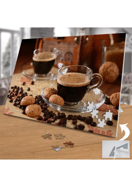 Filtre Kahve Fincanlar 240 Parça Puzzle Yapboz TABLO-91797389
