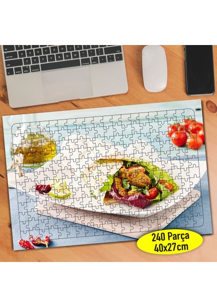 Dürüm Wrap Restaurant Yiyecek 240 Parça Puzzle YAPBOZ-98566792
