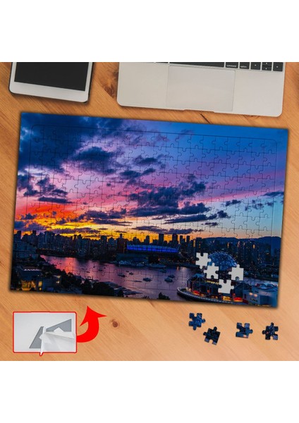 Renkli Gökyüzü, Akşamüstü 240 Parça Puzzle Yapboz TABLO-E401F