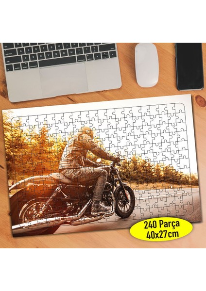Motorsiklet Tutkunu 240 Parça Puzzle YAPBOZ-101163500