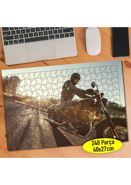 Motorsiklet Tutkunu 240 Parça Puzzle YAPBOZ-107270501