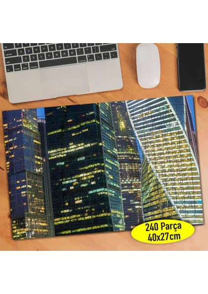 Işıklı Şehir Plazaları 240 Parça Puzzle YAPBOZ-111413285