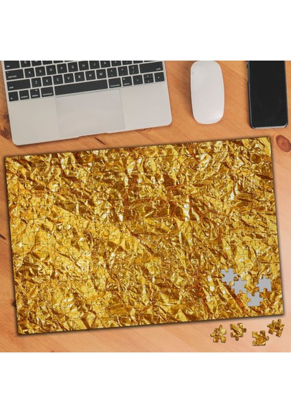 Altın Yaldız Desen 240 Parça Puzzle Yapboz TABLO-80453009