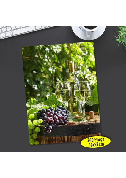 Toskana Italya Üzümler 240 Parça Puzzle YAPBOZ-87376112