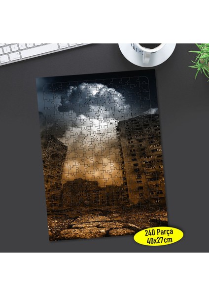 Harabe Yıkılan Binalar 240 Parça Puzzle YAPBOZ-43364716