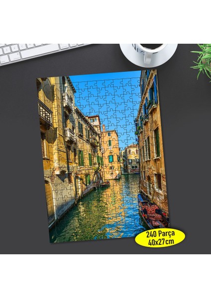 Venedik Nehir Manzarası 240 Parça Puzzle YAPBOZ-56259740