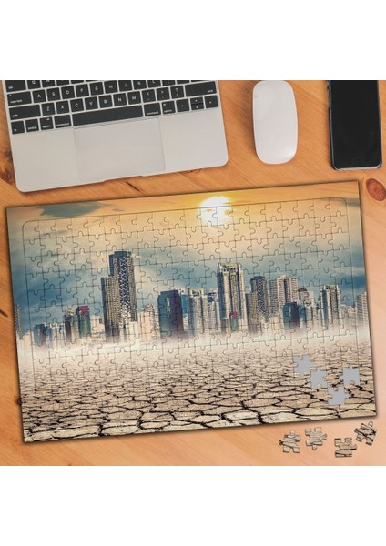 Kuraklaşan Metropol 240 Parça Puzzle Yapboz TABLO-110350210