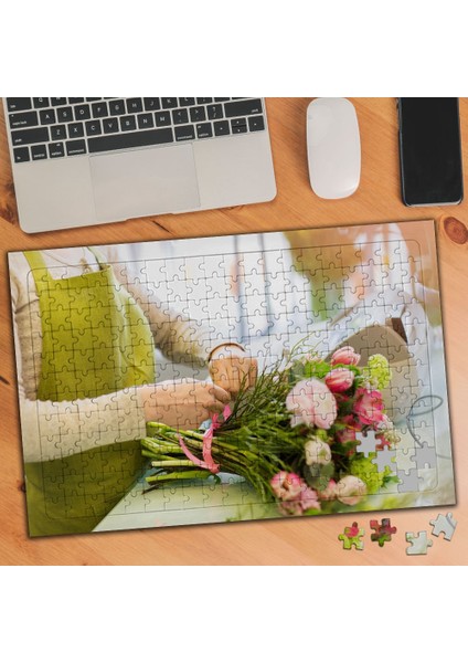 Renkli Çiçek Türleri 240 Parça Puzzle Yapboz TABLO-110983943