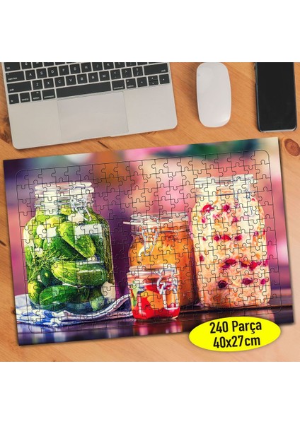 Turşu Kavanozları 240 Parça Puzzle YAPBOZ-111552722