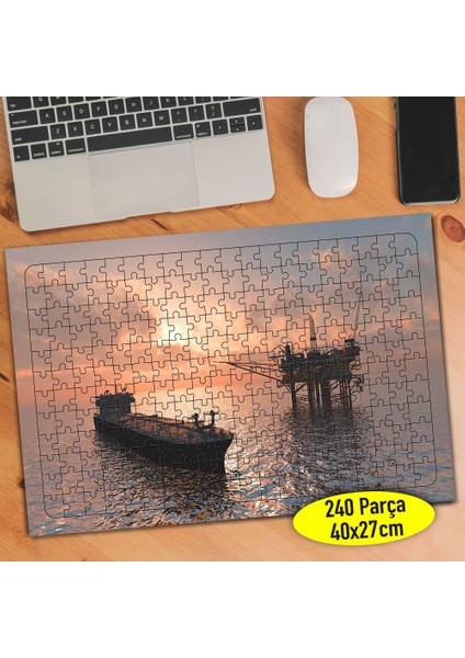Petrol Kuyusu Sondaj 240 Parça Puzzle YAPBOZ-45832184