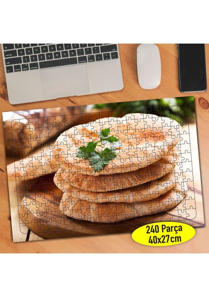 Fırın Ekmek Pastahane Yiyecek 240 Parça Puzzle Yapboz- 79068027