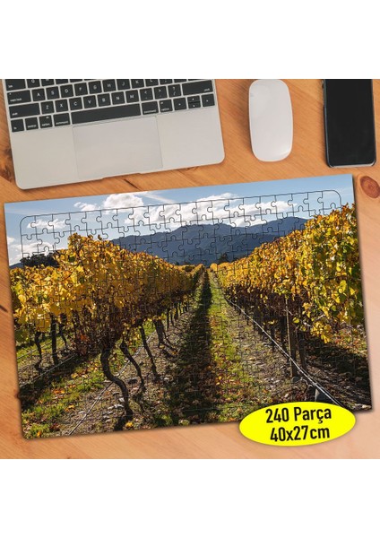 Bağ Tarlası Çiftçi Bahçe 240 Parça Puzzle YAPBOZ-111365246