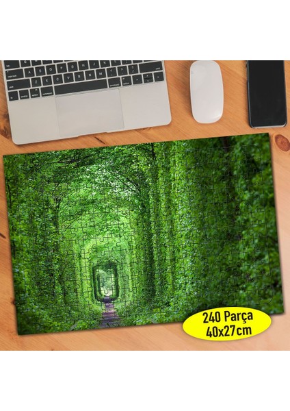 Ukrayna Ormanı Ağaçlı Yol 240 Parça Puzzle YAPBOZ-102231646