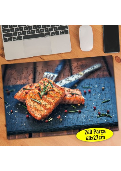 Somon Balığı Sunum Tabağı 240 Parça Puzzle YAPBOZ-101609057