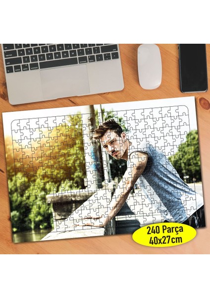 Sporcu Erkek Atletik Vücut 240 Parça Puzzle Yapboz-3