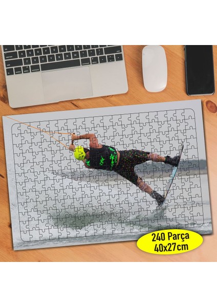 Sörf Yapan Sporcu Insan 240 Parça Puzzle YAPBOZ-90762540