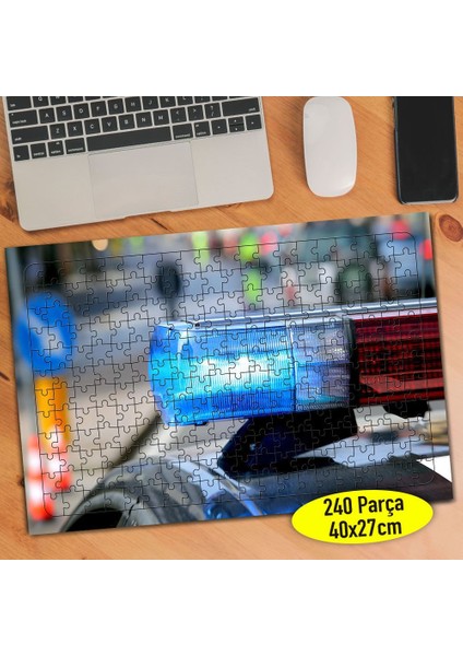 Polis Araba Sireni 240 Parça Puzzle YAPBOZ-101464784