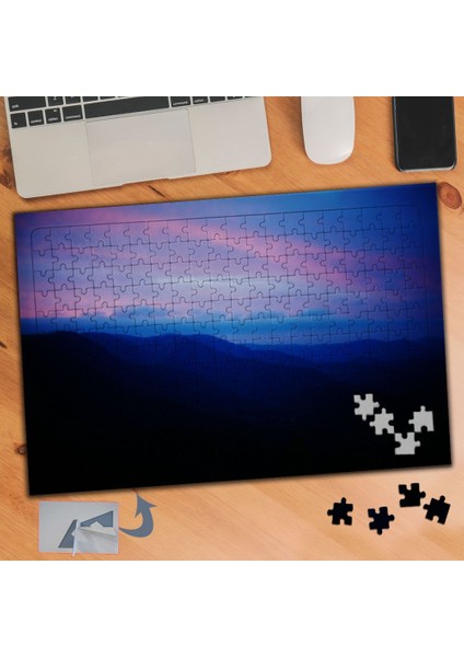 Doğanın Mavi Büyüsü - Manzara 240 Parça Puzzle Yapboz TABLO-087