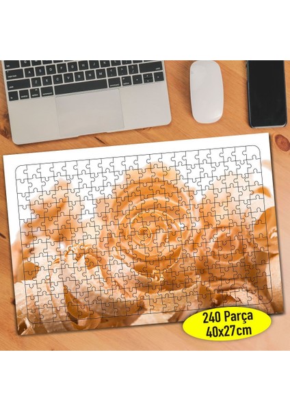 Tahta Talaşları Soyut Obje 240 Parça Puzzle YAPBOZ-99961374