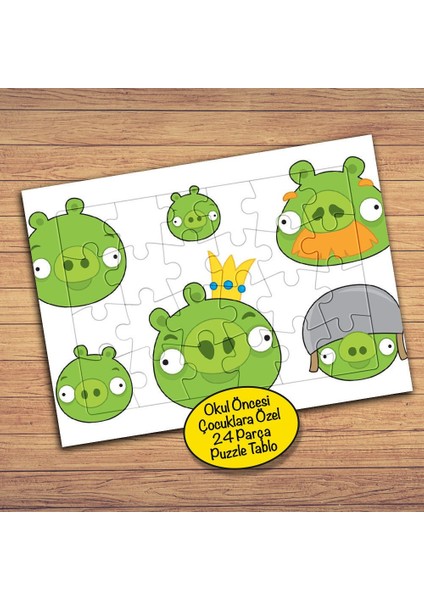 Mutlu Domuzlar Çocuklara Özel Puzzle Yapboz TABLO-110PZ