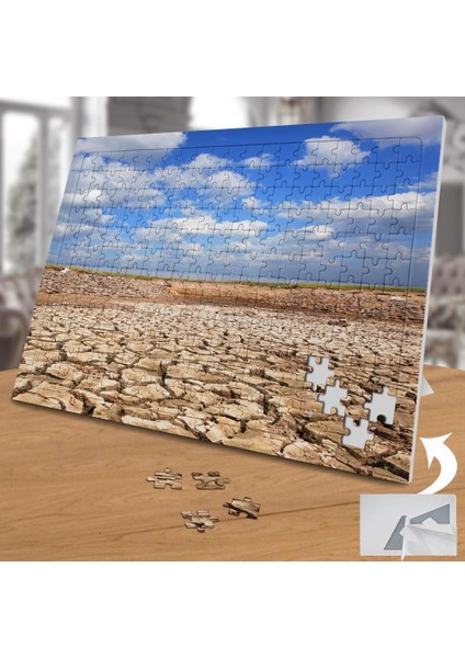 Gökyüzü Altında Kurak Çöl 240 Parça Puzzle Yapboz TABLO-63859212