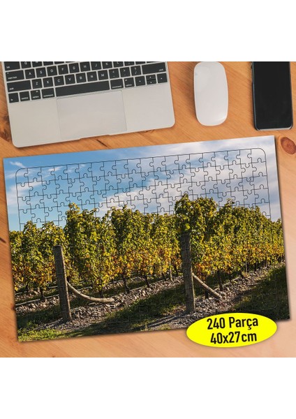 Ağaçlı Tarla Bağı Çiftçi 240 Parça Puzzle YAPBOZ-108419968