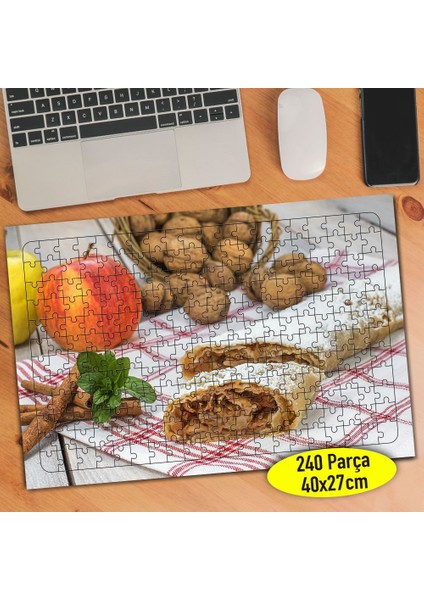 Viyana Usulü Strudel Turta Tatlısı 240 Parça Puzzle YAPBOZ-6297
