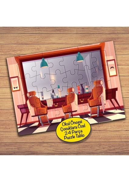 Çalışma Ortamı -Ofis 24 Parça Çocuklara Özel Yapboz TABLO-1142