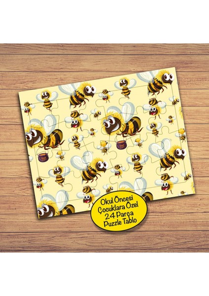 Çalışkan Arılar 24 Parça Çocuklara Özel Yapboz TABLO-1308-19275
