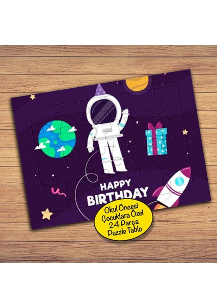 Uzay Mekiği ve Astronot 24 Parça Çocuklara Özel Yapboz TABLO-430