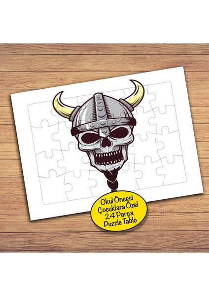 Viking - Kuru Kafa 24 Parça Çocuklara Özel Yapboz TABLO-1152-69