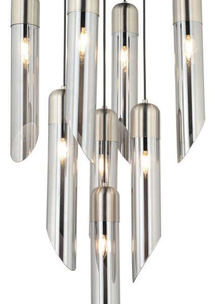 Tube Modern Tasarım Avize 8'li Krom fiyatları